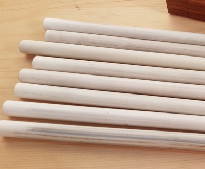 Dirtied Ceramic Sharpening rods